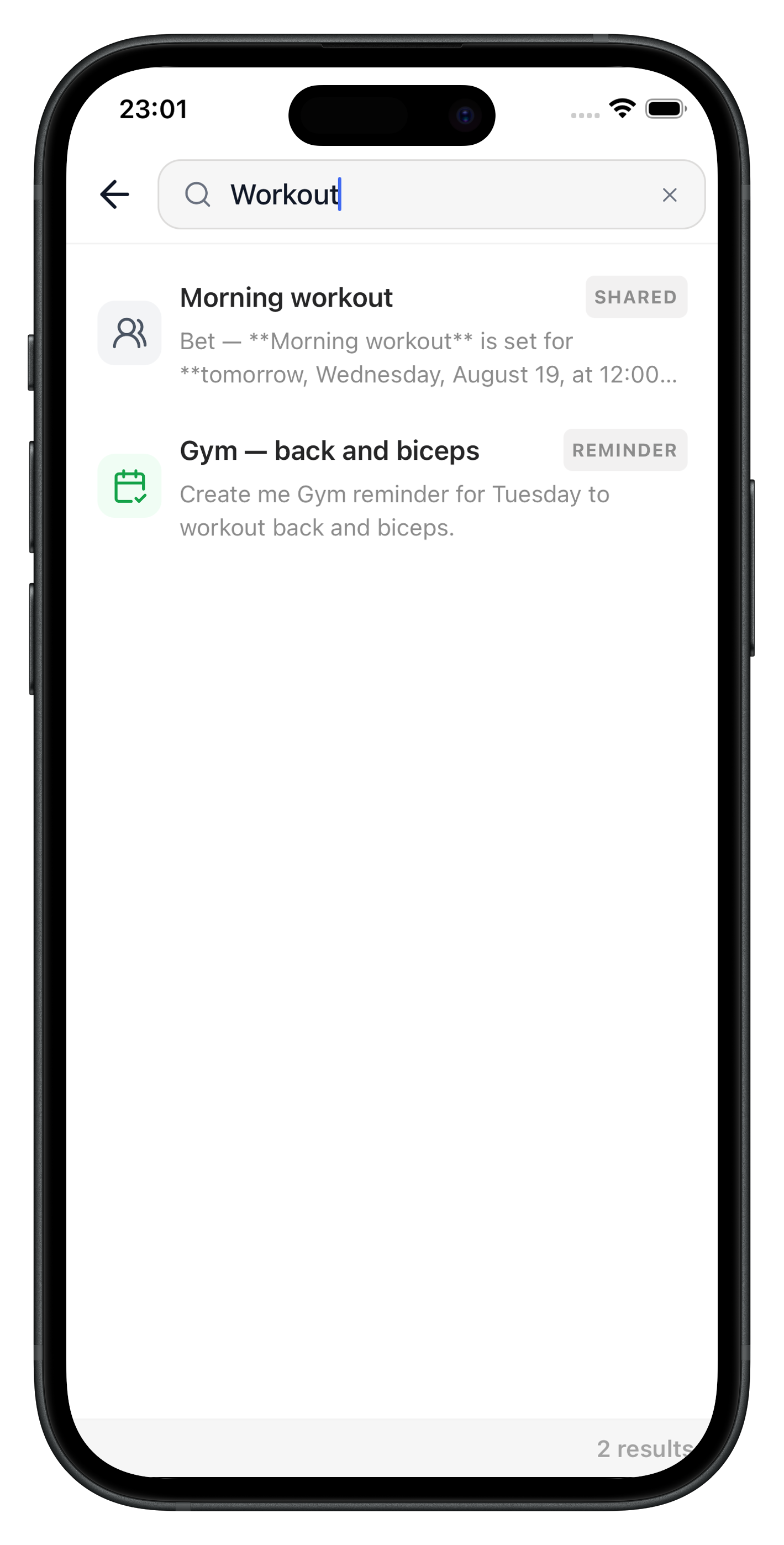 Calendar view of your monthly schedule with Timebly